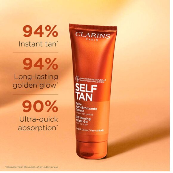 Clarins Self Tanning Instant Gel - Quick + Instant Self Tanner Gel for Face+Body - Picture 4 of 6